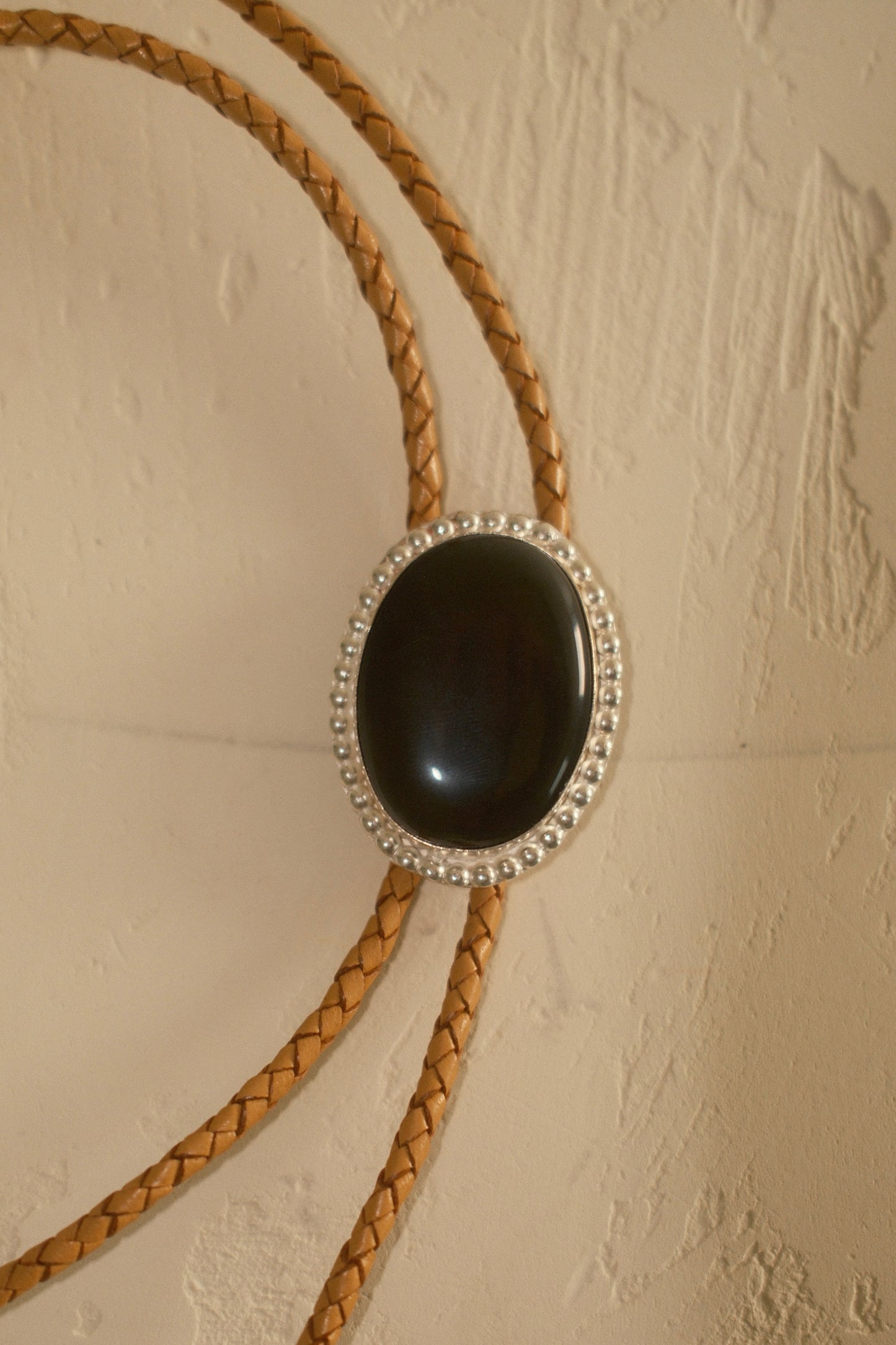 Obsidian Bolo Tie