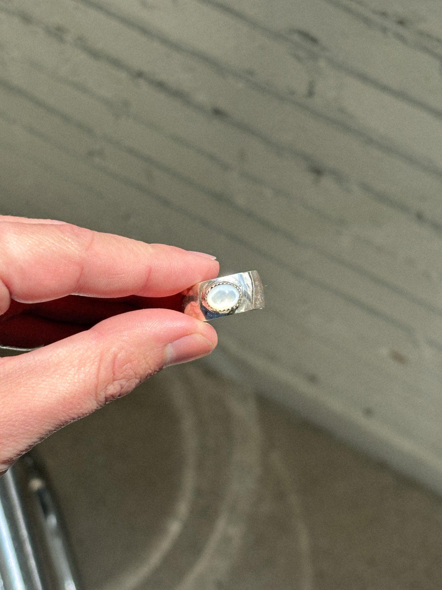 Mother of Pearl Dome Ring