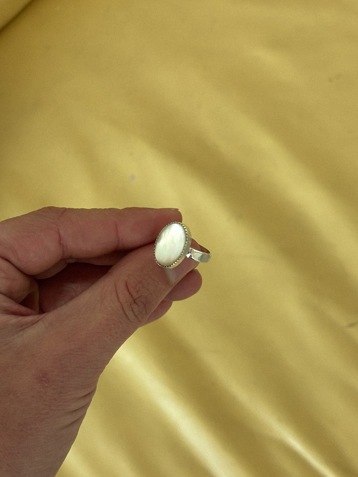 Mother of Pearl Oval Ring